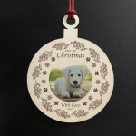 Our 1st Christmas With Any Name Dog Bauble Personalised Decor