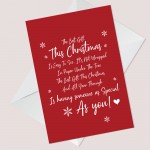 Christmas Card For Partner Boyfriend Girlfriend Husband Wife 