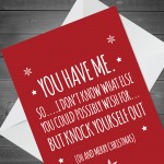 Funny Christmas Card For Him Boyfriend Husband Joke Card For Men