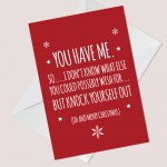 Funny Christmas Card For Him Boyfriend Husband Joke Card For Men