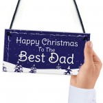 Best Dad Gift Hanging Christmas Sign Christmas Gift For Dad