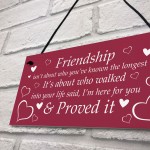 Friendship Plaque Hanging Sign Special Quote Christmas Birthday