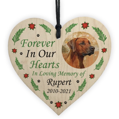 Memorial Christmas Decoration Photo Personalised Dog Memorial