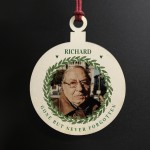 Personalised Photo Memorial Gift Wooden Tree Decoration