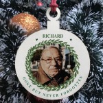 Personalised Photo Memorial Gift Wooden Tree Decoration