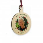 Personalised In Loving Memory Christmas Bauble Tree Decoration