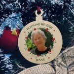 Personalised In Loving Memory Christmas Bauble Tree Decoration