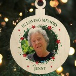 Personalised In Loving Memory Christmas Bauble Tree Decoration