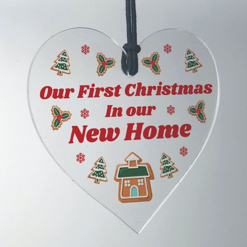 New Home Bauble 1st Christmas Bauble Hanging Christmas Decor