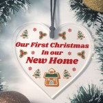 New Home Bauble 1st Christmas Bauble Hanging Christmas Decor