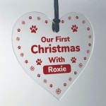 Our First Christmas With Any Name Personalised Dog Gift Xmas