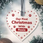 Our First Christmas With Any Name Personalised Dog Gift Xmas