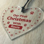 Our First Christmas With Any Name Personalised Dog Gift Xmas