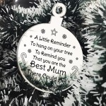 Special Christmas Gift For Mum Engraved Bauble Gift