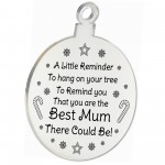 Special Christmas Gift For Mum Engraved Bauble Gift