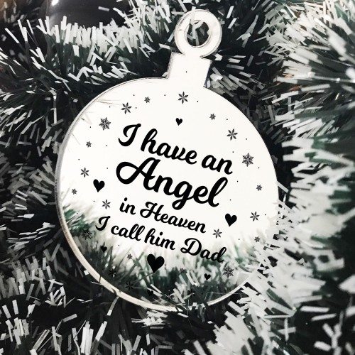 Beautiful Dad Memorial Christmas Tree Decoration Rememberance