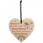 Mummy Unicorn Gifts Wooden Heart Christmas Decoration Gifts