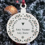 Personalised Rememberance Christmas Tree Ornament Mum Dad Nan