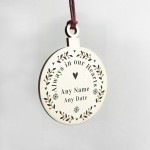 Personalised Rememberance Christmas Tree Ornament Mum Dad Nan