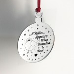 Robin Red Breast Memorial Acrylic Decoration Grandad Memorial