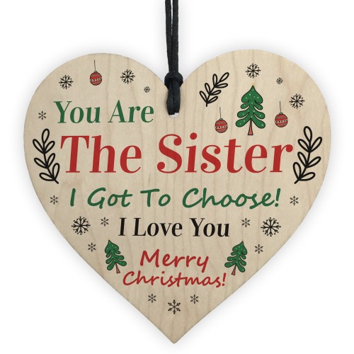 Sister I Got To Choose Plaque Best Friend Christmas Gift