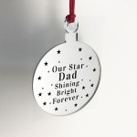 Rememberance Christmas Tree Bauble Beautiful Dad Memorial Gift