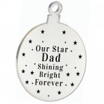 Rememberance Christmas Tree Bauble Beautiful Dad Memorial Gift