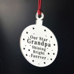 Rememberance Christmas Tree Bauble Beautiful Grandpa Memorial