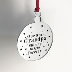 Rememberance Christmas Tree Bauble Beautiful Grandpa Memorial