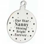 Rememberance Christmas Tree Bauble Beautiful Nanny Memorial Gift