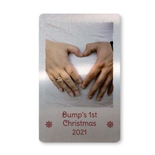 Personalised Bumps 1st Christmas New Baby Mum Dad Gift Card