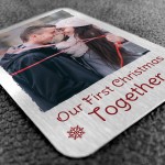 Our First Christmas Together Personalised Metal Card Girlfriend