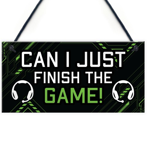 Gamer Christmas Gift Novelty Gaming Boys Bedroom Sign Gifts