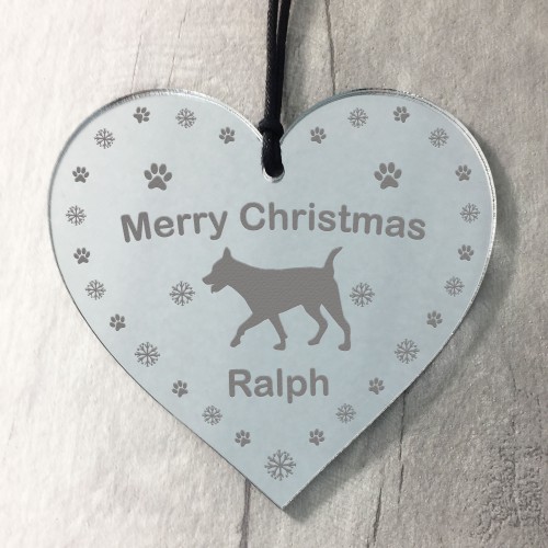 Christmas Gift For Dog Personalised Christmas Tree Decoration