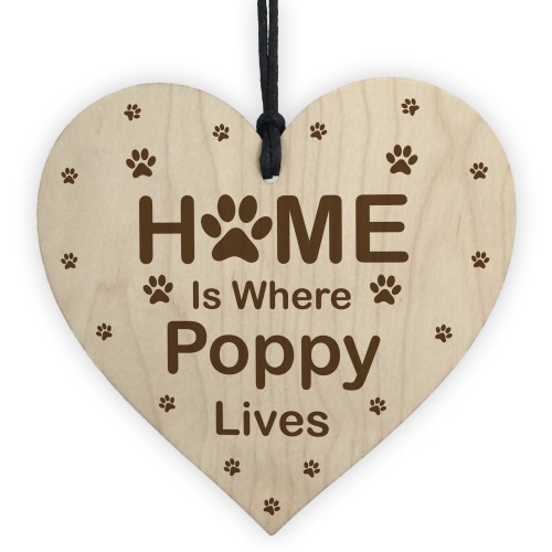 Pet Lovers Home Personalised Hanging Wood Sign Home Decor