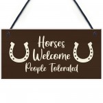 Funny Stable Sign Hanging Door Plaque Horse Lover Gift Sign