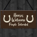 Funny Stable Sign Hanging Door Plaque Horse Lover Gift Sign