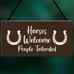 Funny Stable Sign Hanging Door Plaque Horse Lover Gift Sign