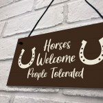 Funny Stable Sign Hanging Door Plaque Horse Lover Gift Sign