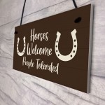 Funny Stable Sign Hanging Door Plaque Horse Lover Gift Sign