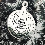 Our First Christmas With Horse Pony Engraved Christmas Decor