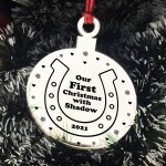 Our First Christmas With Horse Pony Engraved Christmas Decor