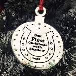 Our First Christmas With Horse Pony Engraved Christmas Decor