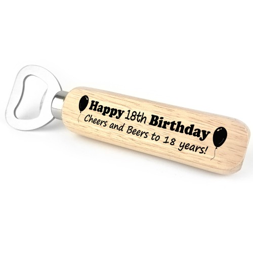 Personalised 18th 21st 30th Birhday Gift For Men Bottle Opener