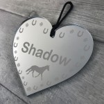 Personalised Horse Christmas Decoration 1st Acrylic Heart