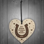 Our First Christmas With Horse Personalised Christmas Decoration