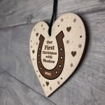 Our First Christmas With Horse Personalised Christmas Decoration