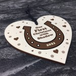 Our First Christmas With Horse Personalised Christmas Decoration