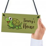 Funny Tortoise Sign For Home Personalised Turtle Sign For Tank