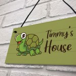 Funny Tortoise Sign For Home Personalised Turtle Sign For Tank